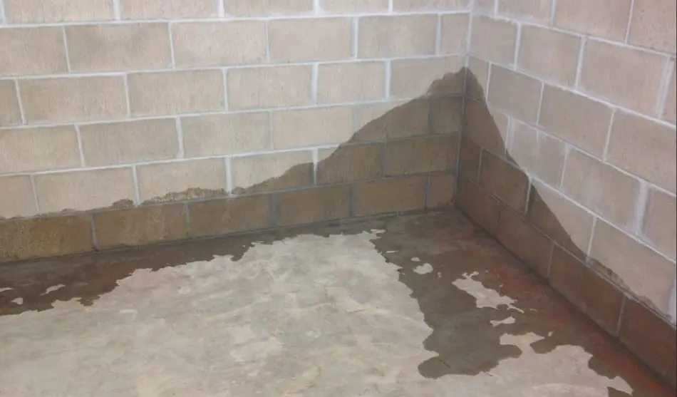 water leak inside the basement