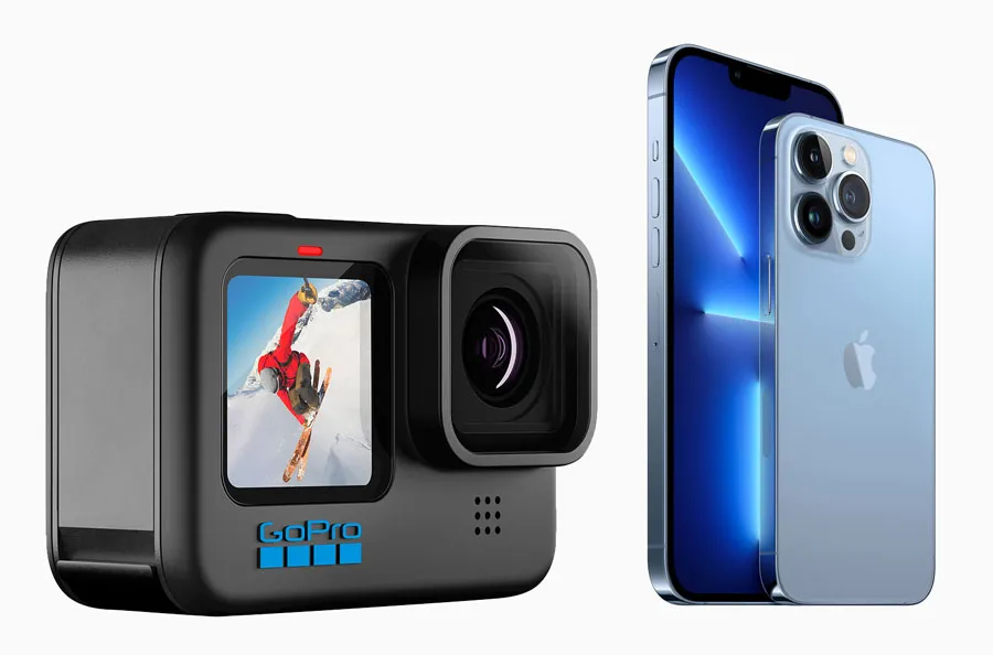 Go-pro and iPhone for underwater photography